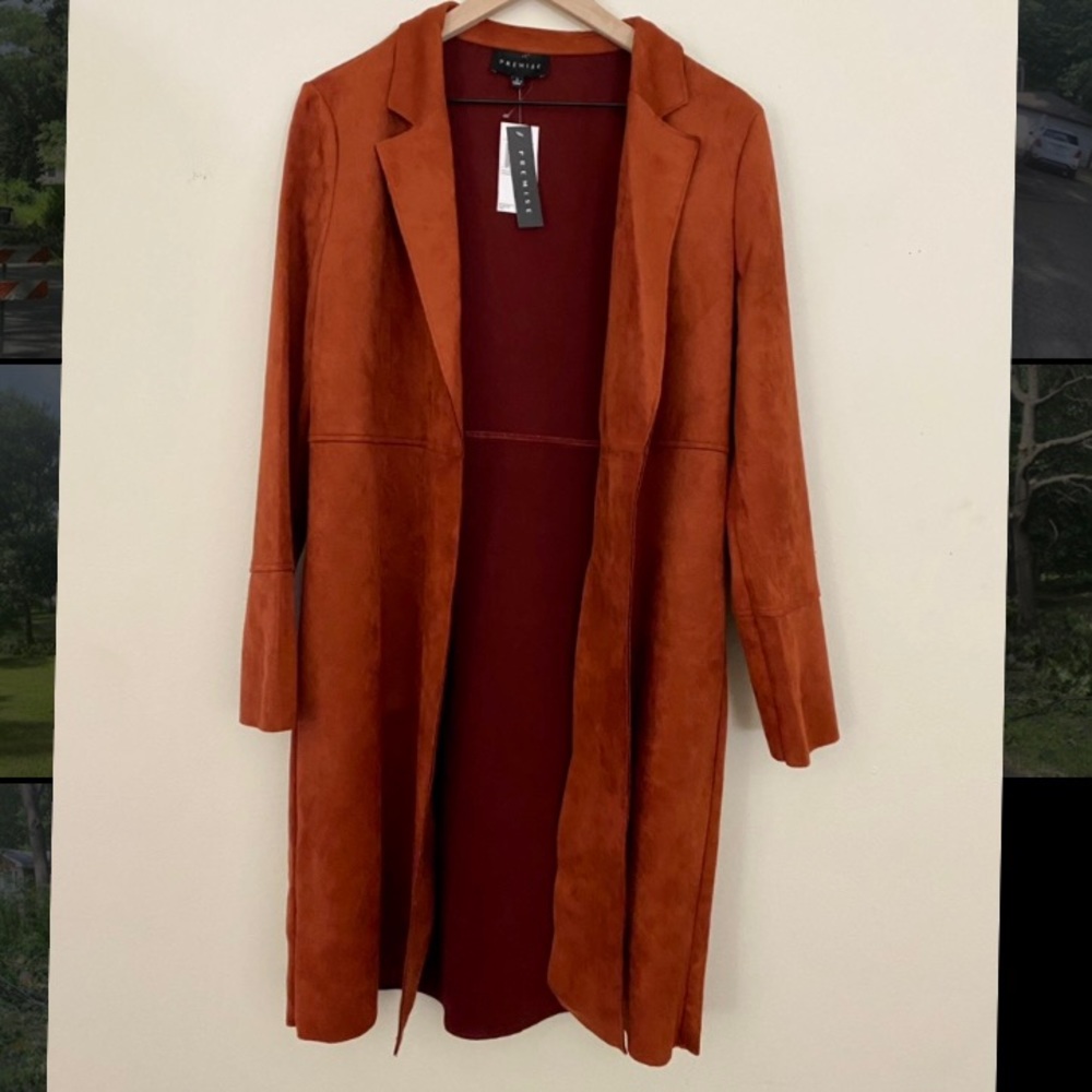 Paprika Faux Leather Jacket